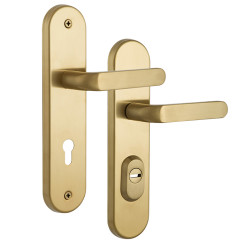 Защитная фурнитура Rostex R4 Solid-Pro (85мм) матовое золото