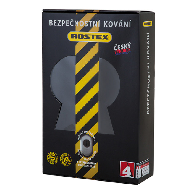 Защитная фурнитура Rostex R1 Solid-Pro+ (90мм) нержавеющая сталь матовая