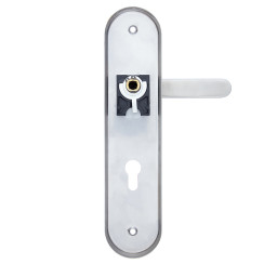 Защитная фурнитура Rostex R4 Solid-Pro+ (85мм) нержавеющая сталь матовая