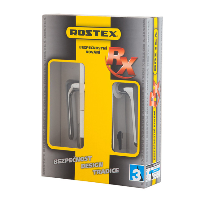 Защитная фурнитура Rostex Exсlusive RX-40 R4 (85мм) хром Защитная фурнитура Rostex Exсlusive RX-40 R4 (85мм) хром