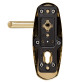 Защитная фурнитура Mul-t-lock Platinum fix-mov латунь полированная Защитная фурнитура Mul-t-lock Platinum fix-mov латунь полированная