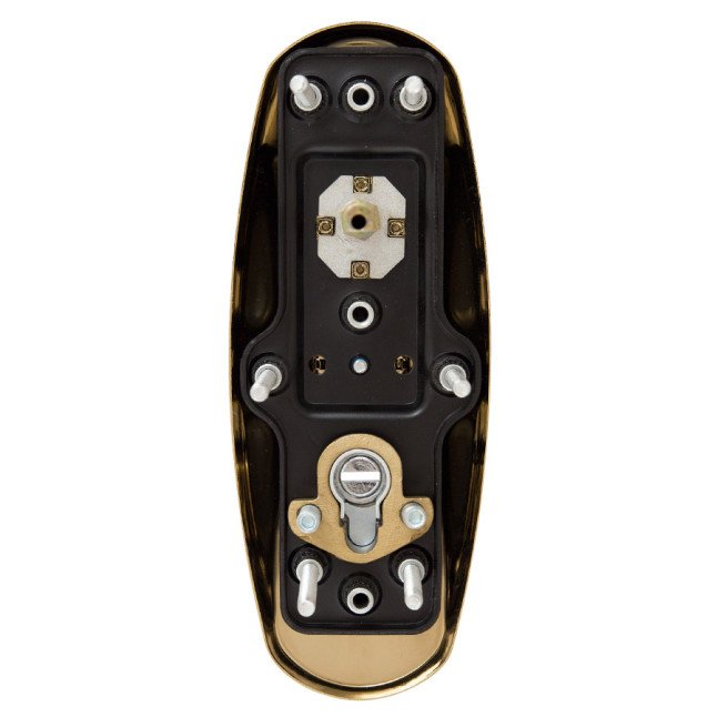 Защитная фурнитура Mul-t-lock Platinum fix-mov латунь полированная Защитная фурнитура Mul-t-lock Platinum fix-mov латунь полированная
