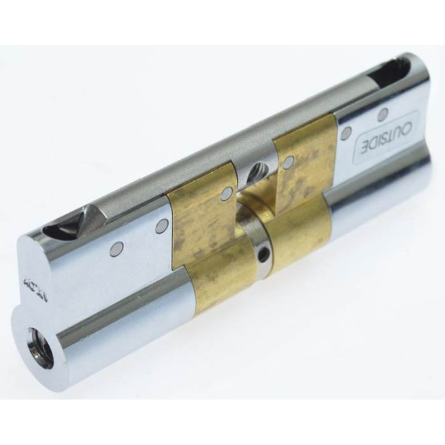 Цилиндр Abloy Protec 2 107 (51x56) CR хром CY 322 5KEY ключ-ключ