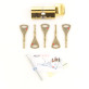 Цилиндр Abloy Protec 2 107 (56x51T) Kila латунь CY 323 5KEY ключ-тумблер