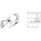Цилиндр Abloy Protec 2 42.5 (10,5x32) MCR матовый xром CY321 ключ - половинка Цилиндр Abloy Protec 2 42.5 (10,5x32) MCR матовый xром CY321 ключ - половинка