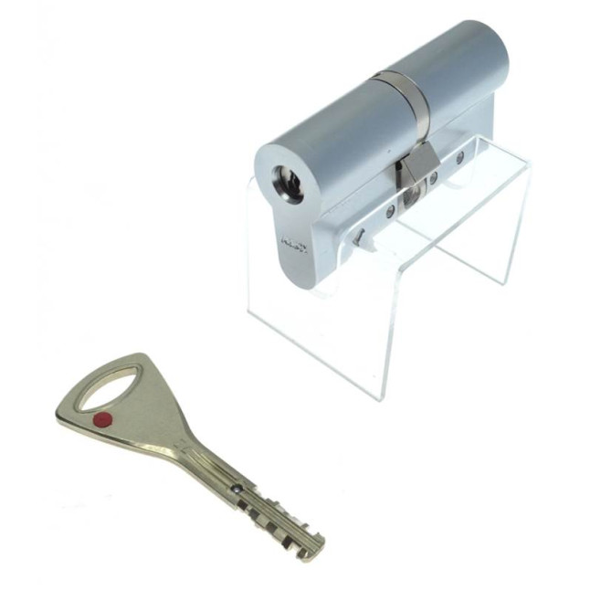 Цилиндр Abloy Protec 2 112 (51x61) MCR матовый хром CY 322 ключ-ключ