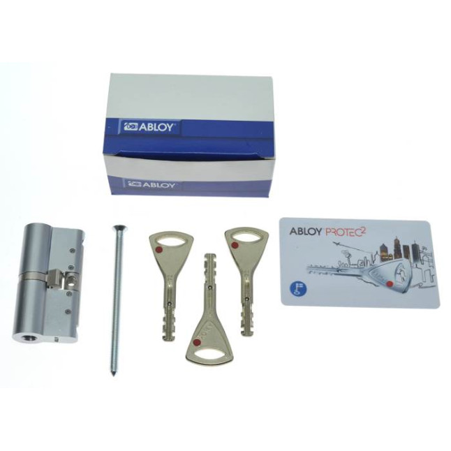 Цилиндр Abloy Protec 2 107 (46x61) MCR матовый хром CY 322 ключ-ключ