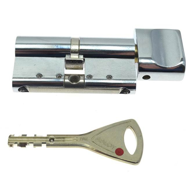Циліндр Abloy Protec 2 107 (56x51T) CR хром CY 323 ключ-тумблер