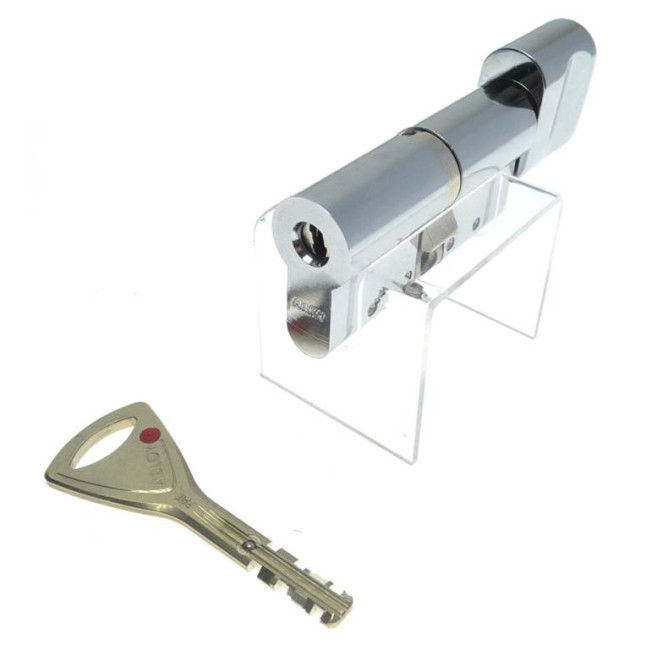 Циліндр Abloy Protec 2 117 (71x46T) CR хром CY 323 ключ-тумблер