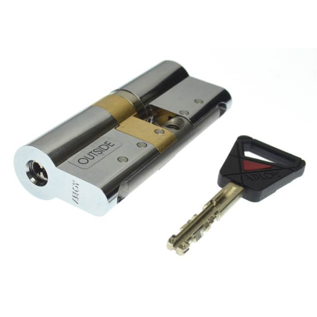 Цилиндр Abloy Novel 95 (37,5x57,5) CR хром CY 322U ключ-ключ Цилиндр Abloy Novel 95 (37,5x57,5) CR хром CY 322U ключ-ключ