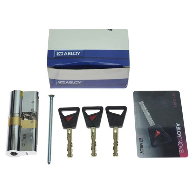 Цилиндр Abloy Novel 95 (47,5x47,5) CR хром CY 322U ключ-ключ Цилиндр Abloy Novel 95 (47,5x47,5) CR хром CY 322U ключ-ключ