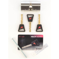 Цилиндр Abloy Novel 90 (42,5x47,5) MCR матовый хром CY 322U ключ-ключ Цилиндр Abloy Novel 90 (42,5x47,5) MCR матовый хром CY 322U ключ-ключ