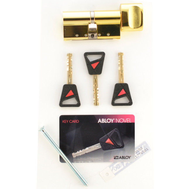 Цилиндр Abloy Novel 99 (52,5x46,5T) Kila латунь CY 323U ключ-тумблер Цилиндр Abloy Novel 99 (52,5x46,5T) Kila латунь CY 323U ключ-тумблер