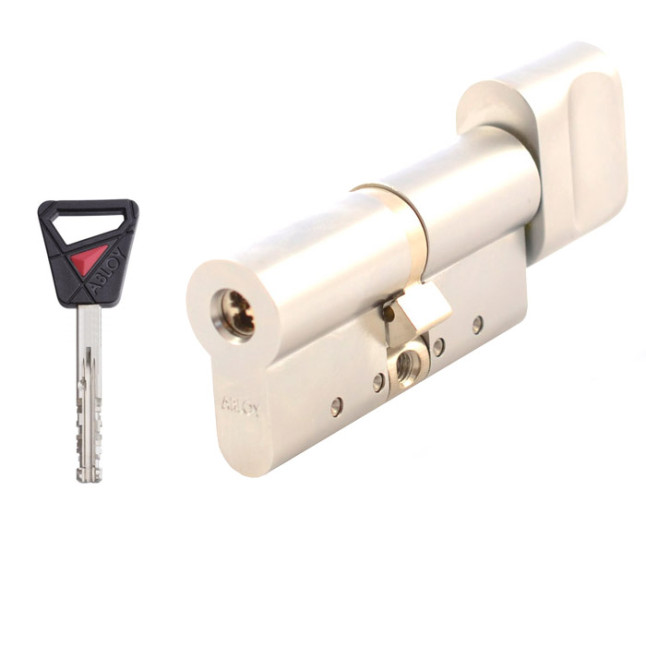 Цилиндр Abloy Novel 84 (32.5x51.5T) CY323 дл.кл. ключ-тумблер матовый хром Цилиндр Abloy Novel 84 (32.5x51.5T) CY323 дл.кл. ключ-тумблер матовый хром