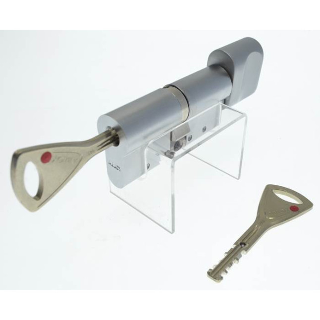 Циліндр Abloy Protec 2 117 (51x66T) MCR матовий хром CY 323 ключ-тумблер