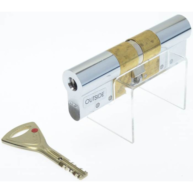 Циліндр Abloy Protec 2 62 (31x31) CR хром CY 322 ключ-ключ УЦЕНКА