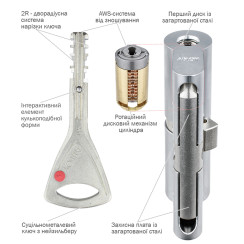 Цилиндр Abloy Protec 2 41.5 (31x10.5) Kila латунь CY 321 ключ - половинка Цилиндр Abloy Protec 2 41.5 (31x10.5) Kila латунь CY 321 ключ - половинка