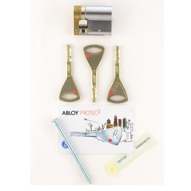 Цилиндр Abloy Protec 2 Hard 67.5 (57Нx10.5) MCR матовый xром CY 331 ключ - половинка Цилиндр Abloy Protec 2 Hard 67.5 (57Нx10.5) MCR матовый xром CY 331 ключ - половинка