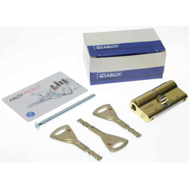 Циліндр Abloy Protec 2 Hard 68 (37Hx31) Kila латунь CY 332 ключ-ключ