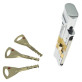Циліндр Abloy Protec 2 Hard 83 (52Hx31T) CR хром CY 333 ключ-тумблер