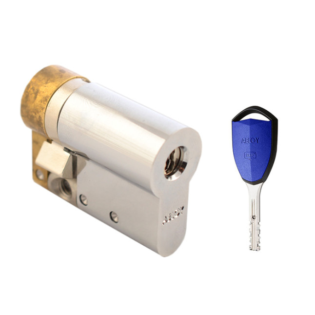 Цилиндр Abloy Protec 2 Hard + Cliq 48.5 (38Hx10.5) CY331 CR хром ключ - половинка Цилиндр Abloy Protec 2 Hard + Cliq 48.5 (38Hx10.5) CY331 CR хром ключ - половинка