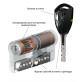 Цилиндр Abloy Protec 2 Hard + Cliq 48.5 (38Hx10.5) CY331 CR хром ключ - половинка Цилиндр Abloy Protec 2 Hard + Cliq 48.5 (38Hx10.5) CY331 CR хром ключ - половинка