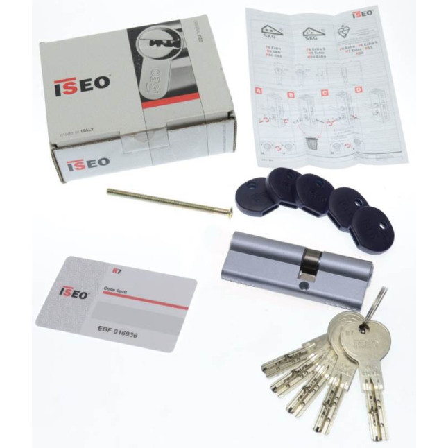 Цилиндр Iseo R7 110 (60x50) ключ-ключ xром