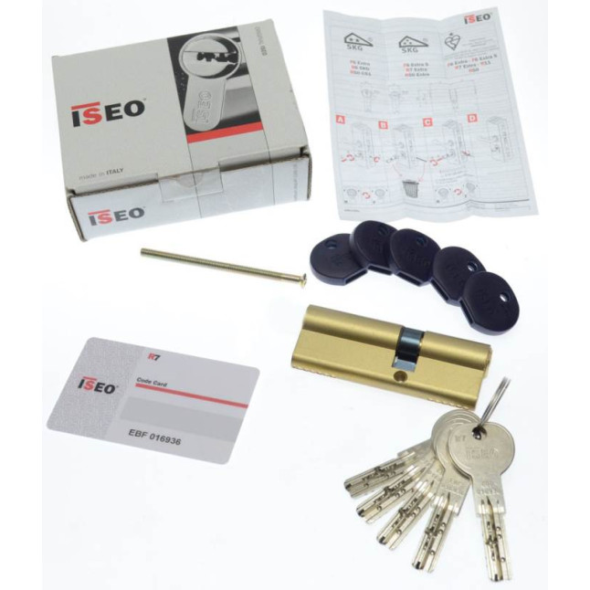 Цилиндр Iseo R7 85 (50x35) ключ-ключ латунь Цилиндр Iseo R7 85 (50x35) ключ-ключ латунь
