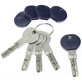 Цилиндр Iseo R7 85 (50x35) ключ-ключ латунь Цилиндр Iseo R7 85 (50x35) ключ-ключ латунь