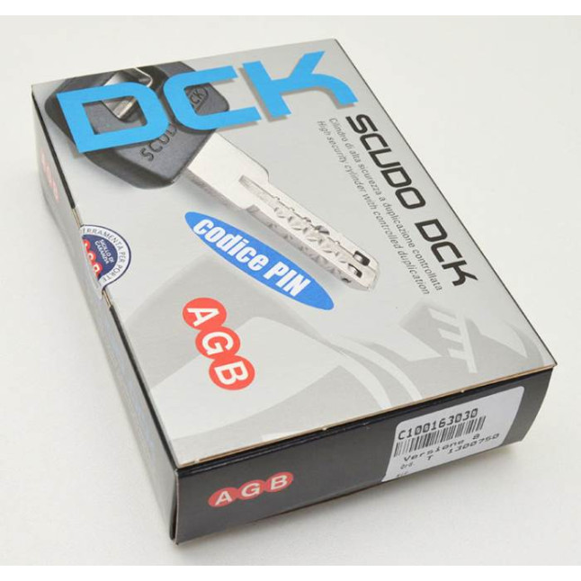 Циліндр Agb Scudo DCK 95 (30x65) ключ-ключ матовий хром