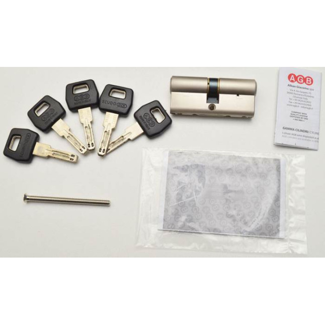 Циліндр Agb Scudo DCK 120 (60x60) ключ-ключ матовий хром