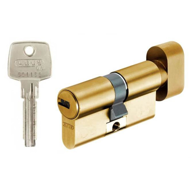 Циліндр Abus D6 60 (30x30T) ключ-тубмлер матова латунь