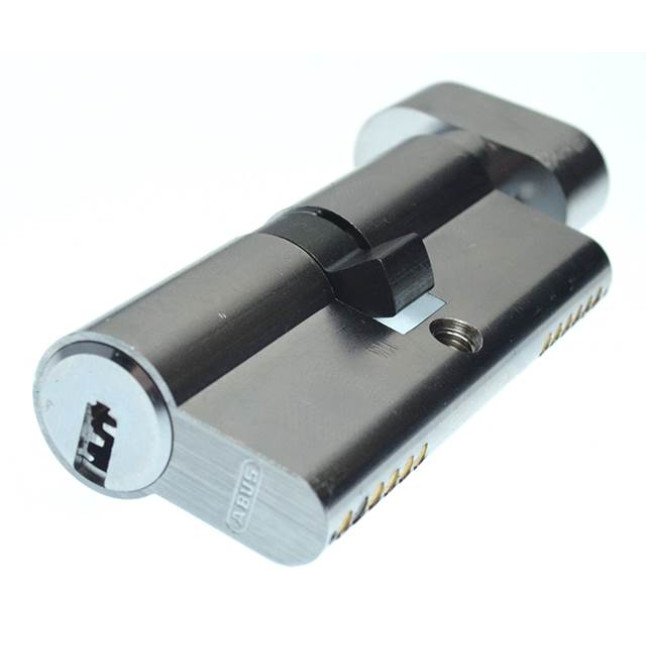 Циліндр Abus D6 80 (45x35T) ключ-тубмлер матовий нікель