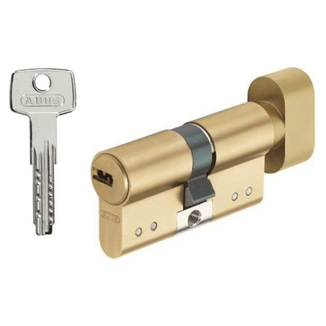 Циліндр Abus D15 80 (40x40T) ключ-тубмлер матова латунь