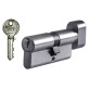 Циліндр Abus E50 65 (35x30T) ключ-тубмлер матовий нікель