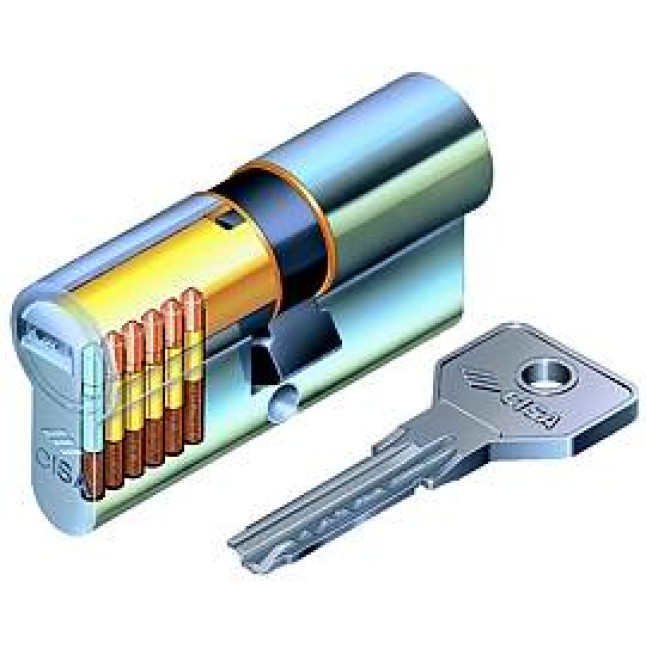 Цилиндр Cisa ASIX 70 (40x30) ключ-ключ матовая латунь Цилиндр Cisa ASIX 70 (40x30) ключ-ключ матовая латунь