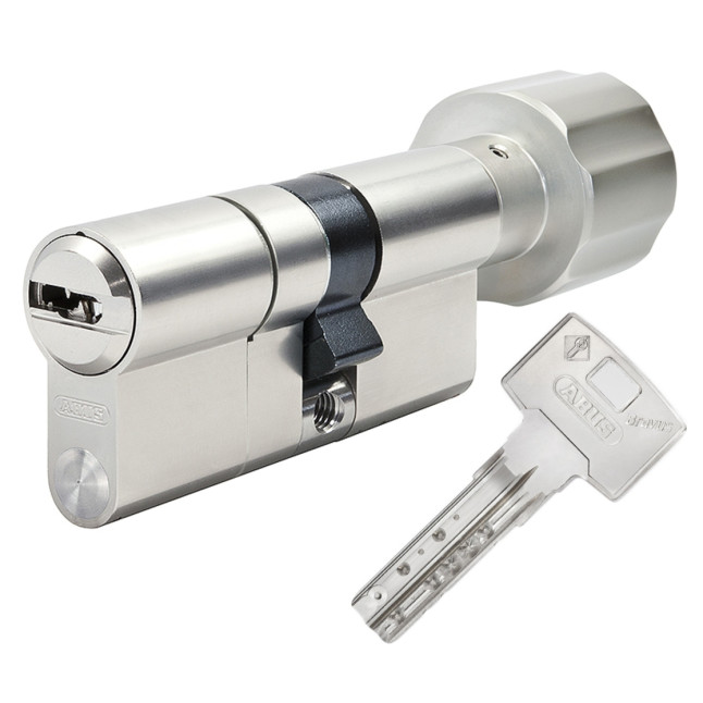 Цилиндр Abus Bravus 3000MX 90 (50x40T) ключ-тубмлер матовый хром