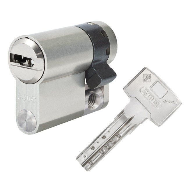 Цилиндр Abus Bravus 3000MX 70 (60x10) ключ - половинка матовый хром Цилиндр Abus Bravus 3000MX 70 (60x10) ключ - половинка матовый хром