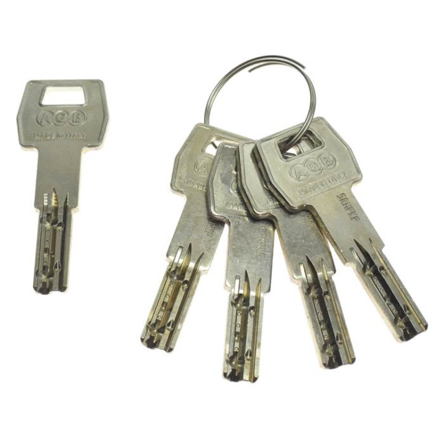 Циліндр Agb Scudo 5000 PS 80 (45x35) ключ-ключ матовий хром
