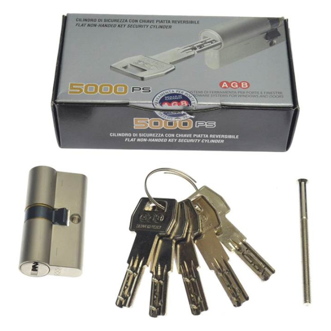 Цилиндр Agb Scudo 5000 PS 105 (55x50) ключ-ключ матовый хром Цилиндр Agb Scudo 5000 PS 105 (55x50) ключ-ключ матовый хром