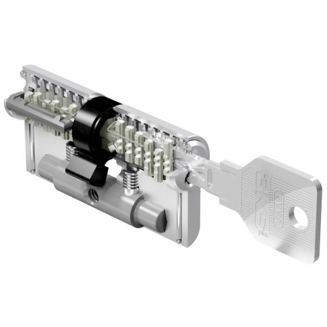 Циліндр Evva 3KS 92 (41x51T) нікель ключ-тумблер Циліндр Evva 3KS 92 (41x51T) нікель ключ-тумблер