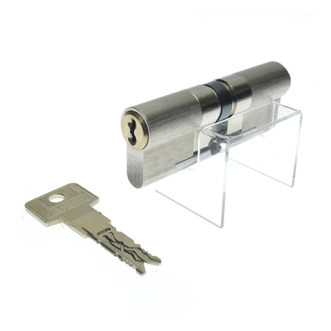 Циліндр Evva 3KS plus 82 (31x51) ключ-ключ нікель