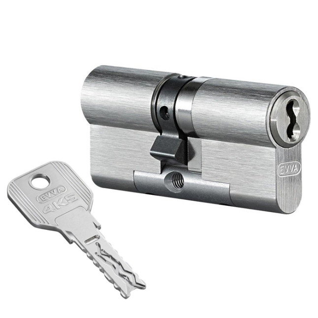 Циліндр Evva 4KS BSZ 122 (51x71) ключ-ключ нікель Циліндр Evva 4KS BSZ 122 (51x71) ключ-ключ нікель