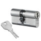 Циліндр Evva 4KS BSZ 137 (61x76) ключ-ключ нікель Циліндр Evva 4KS BSZ 137 (61x76) ключ-ключ нікель