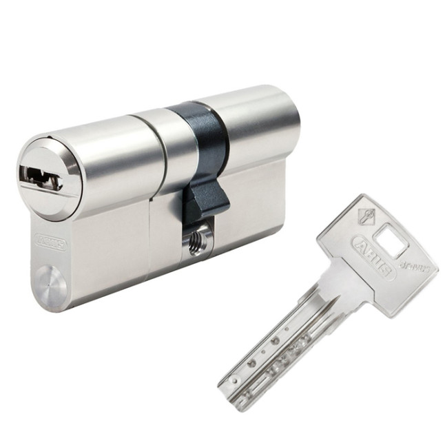 Цилиндр Abus Bravus 2000MX 110 (55x55) ключ-ключ матовый хром