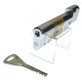 Цилиндр Abloy Protec 2 Hard 93 (42Hx51T) CR хром CY 333 5KEY ключ-тумблер