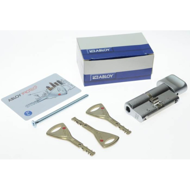 Циліндр Abloy Protec 2 Hard 63 (32Hx31T) MCR матовий хром CY 333 ключ-тумблер