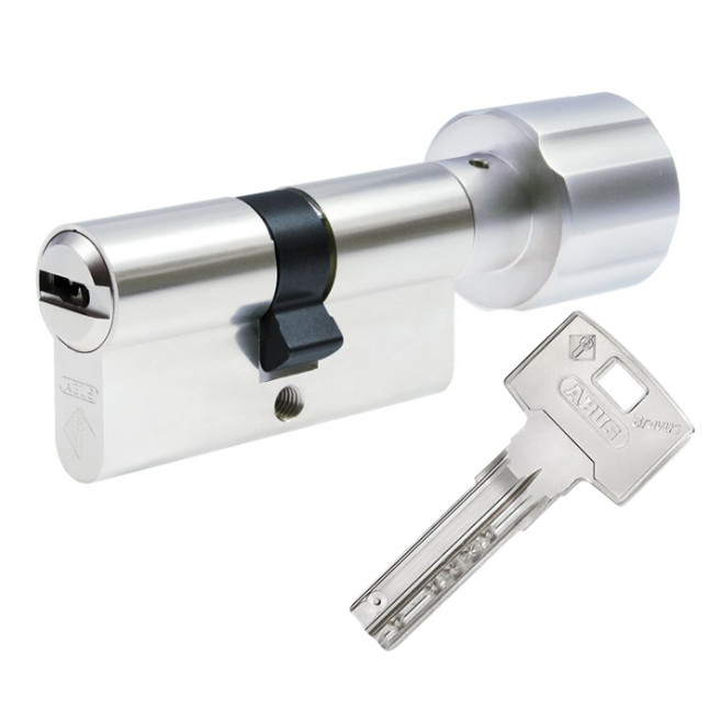 Цилиндр Abus Bravus compact 1000 120 (55x65T) ключ-тубмлер матовый хром