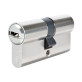 Цилиндр Abus Bravus compact 1000 100 (50x50) ключ-ключ матовый хром