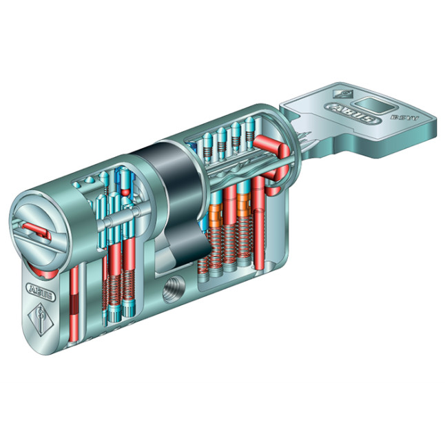 Цилиндр Abus Bravus 4000MX 105 (35x70T) ключ-тубмлер матовый хром